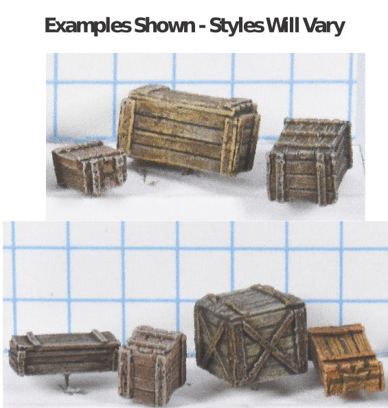 Assorted model crates