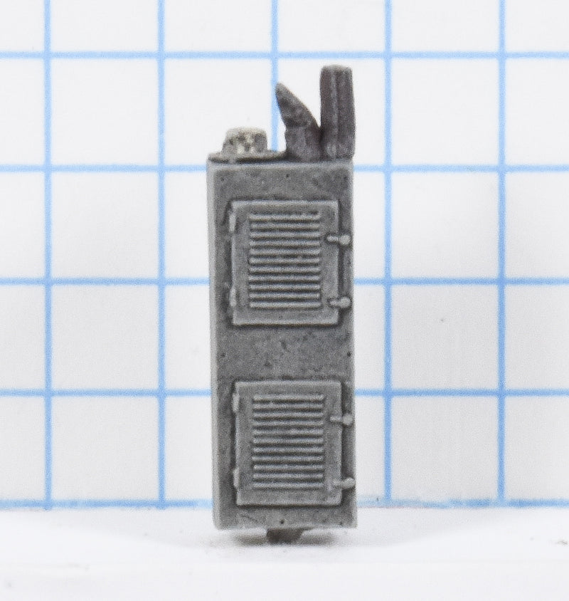 Metal detail casting of HO-Scale locker