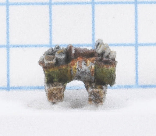 Drum cut in half and filled with scrap