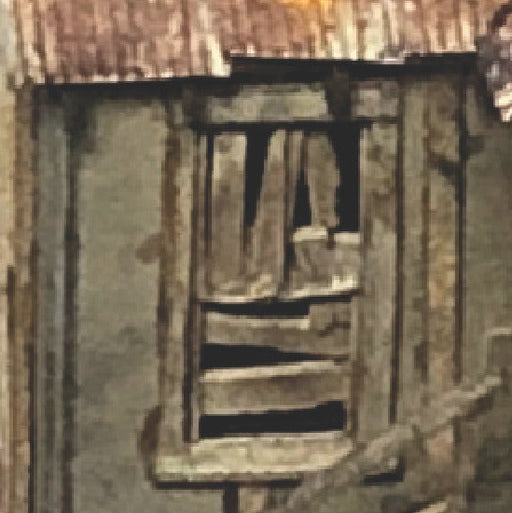 Boarded up window