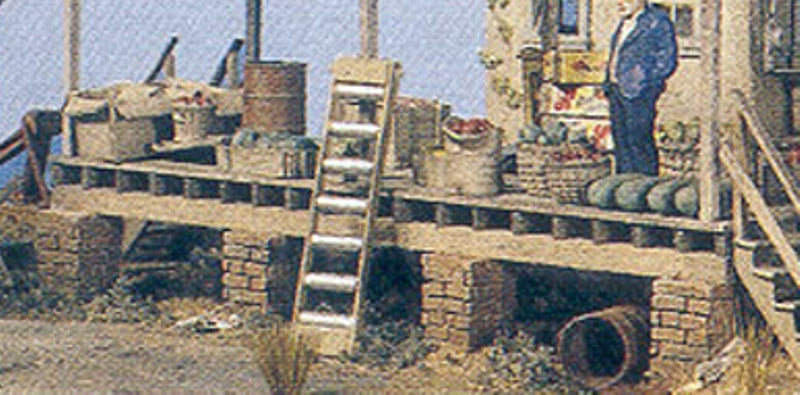 Brick supports for dock