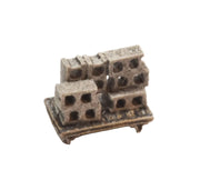 Flat cart with concrete blocks