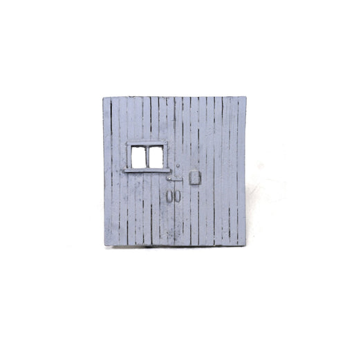 Wooden freight door with window